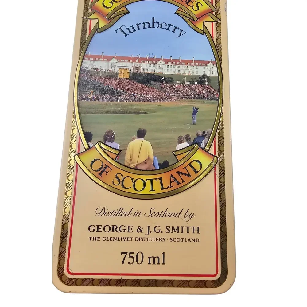 The‎ Glenlivet 12 Year Classic Golf Courses of Scotland Tin - highly collectable